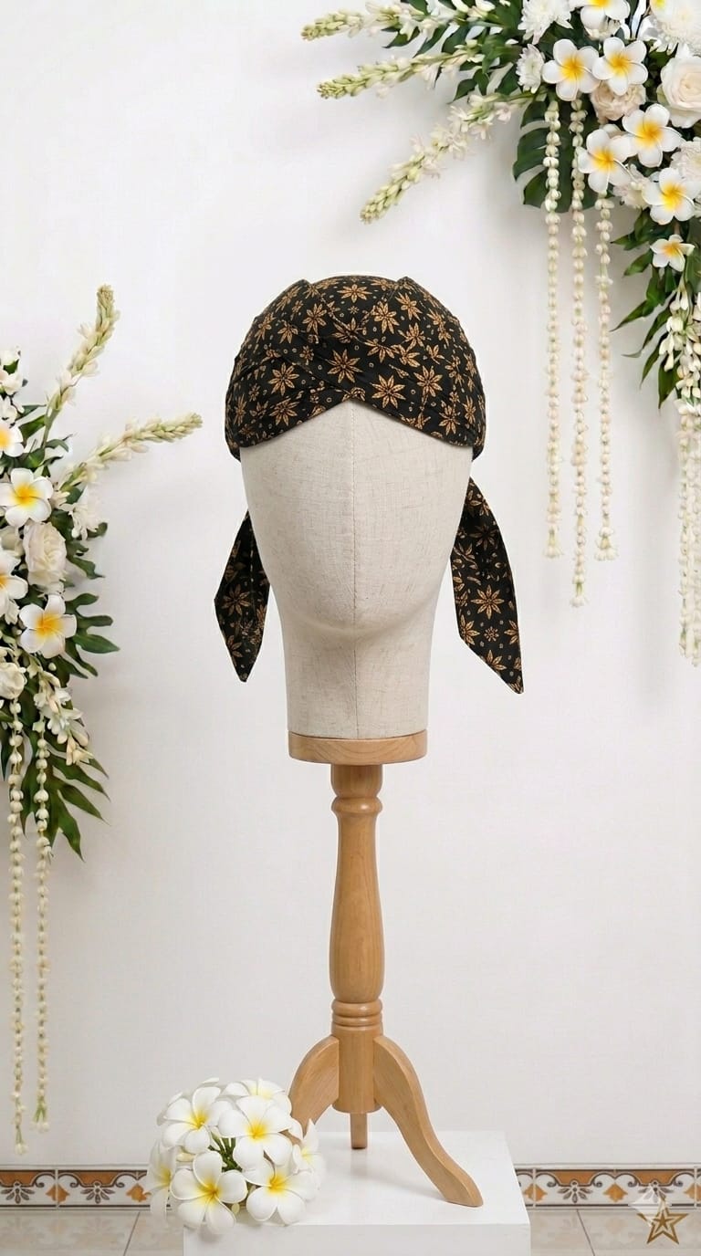 Blangkon Motif Coklat Hitam D